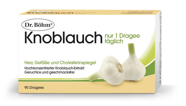 Dr. Böhm Knoblauch nur 1 Dragee täglich, A-Nr.: 2552442 - 01