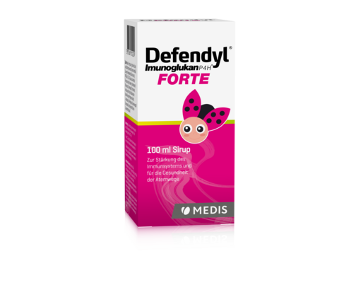 Sie sehen eine Packung Defendyl-Imunogulkan P4H® FORTE Sirup, Produktbild: 01 Defendyl-Imunogulkan P4H® FORTE Sirup, A-Nr.: 5389675 - 01