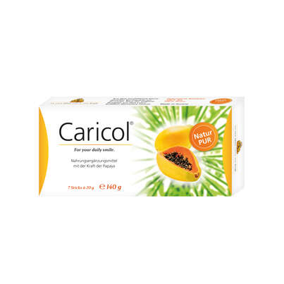 Sie sehen eine Packung Caricol® 7 x 20g, Produktbild: 01 Caricol® 7 x 20g, A-Nr.: 5799723 - 01