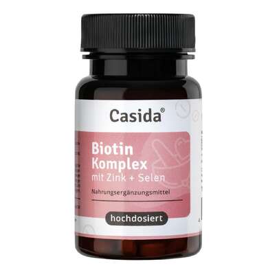Sie sehen eine Packung Casida Biotin Komplex mit Zink + Selen, Produktbild: 01 Casida Biotin Komplex mit Zink + Selen, A-Nr.: 5463615 - 01