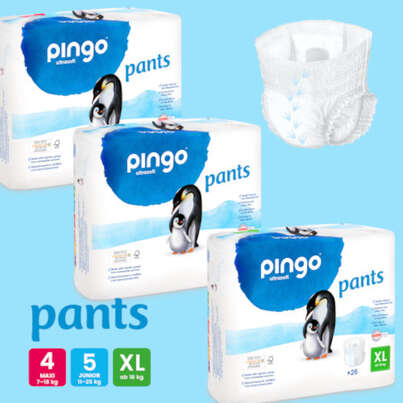 Sie sehen eine Packung Bio Pants Nr.5 Junior 12-25kg Pinguin – Pingo Swiss, Produktbild: 02 Bio Pants Nr.5 Junior 12-25kg Pinguin – Pingo Swiss, A-Nr.: 5596865 - 02