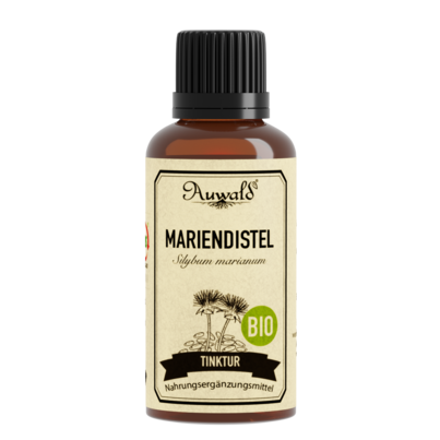 Sie sehen eine Packung Auwald® - Mariendistel - BIO Tropfen (Auszug, Extrakt, Essenz), Produktbild: 01 Auwald® - Mariendistel - BIO Tropfen (Auszug, Extrakt, Essenz), A-Nr.: 5709677 - 01