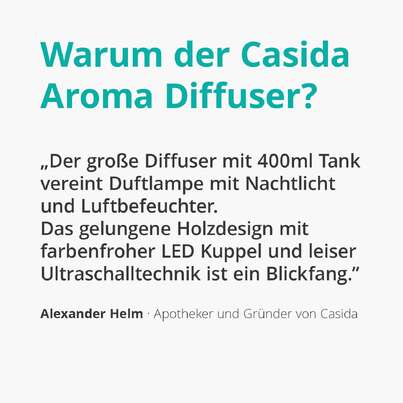 Aroma Diffusor für ätherische Öle mit LED Licht, A-Nr.: 5429794 - 02