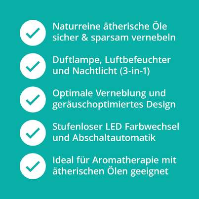 Kompakter Aromadiffuser weiß mit LED-Beleuchtung, A-Nr.: 5246272 - 04