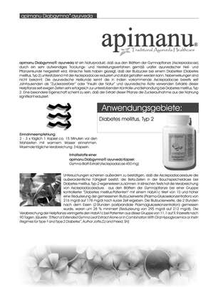 Apimanu Diabgymna Ayurveda Kapseln, A-Nr.: 3089704 - 05