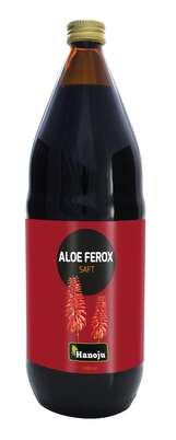 Sie sehen eine Packung Hanoju Aloe Ferox Ganzblattsaft, Produktbild: 01 Hanoju Aloe Ferox Ganzblattsaft, A-Nr.: 5167934 - 01