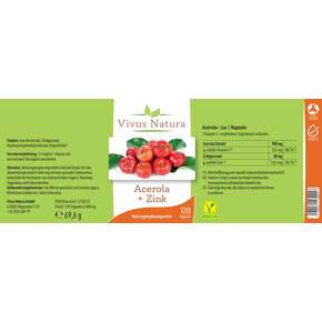 Acerola + Zink Kapseln, A-Nr.: 5758747 - 01