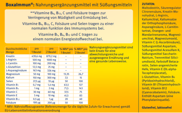 BoxaImmun® - Trinkpulver 12 Beutel, A-Nr.: 5666726 - 02