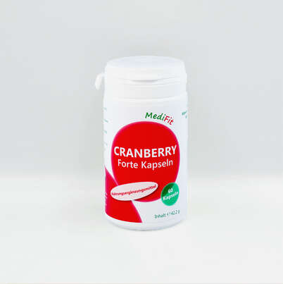 Sie sehen eine Packung Cranberry Forte Kapseln, Produktbild: 01 Cranberry Forte Kapseln, A-Nr.: 4547327 - 01