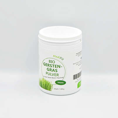 Sie sehen eine Packung Bio Gerstengras Pulver, Produktbild: 01 Bio Gerstengras Pulver, A-Nr.: 4750092 - 01