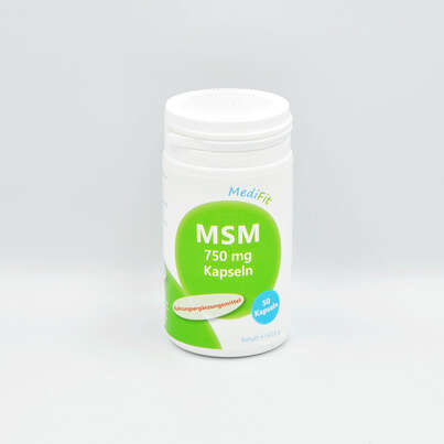 Sie sehen eine Packung MSM 750 mg Methylsulfonylmethan, Produktbild: 01 MSM 750 mg Methylsulfonylmethan, A-Nr.: 5205540 - 01