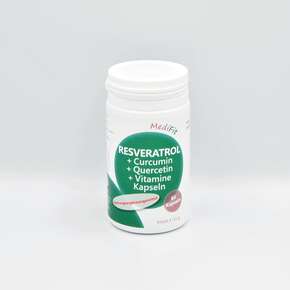 Resveratrol + Curcumin + Quercetin + Vitamine Kapseln, A-Nr.: 4547362 - 01