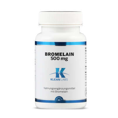 Sie sehen eine Packung Bromelain Kapseln 500 mg Klean Labs, Produktbild: 01 Bromelain Kapseln 500 mg Klean Labs, A-Nr.: 5598373 - 01