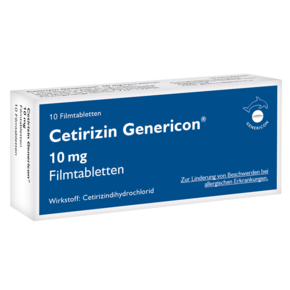 Cetirizin Genericon® lindert Allergiesymptome, A-Nr.: 2444215 - 01