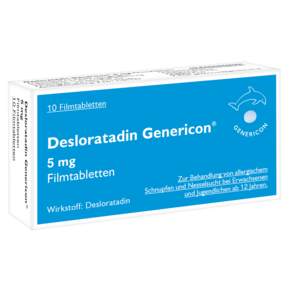 Desloratadin Genericon® lindert Allergiesymptome, A-Nr.: 3903010 - 01
