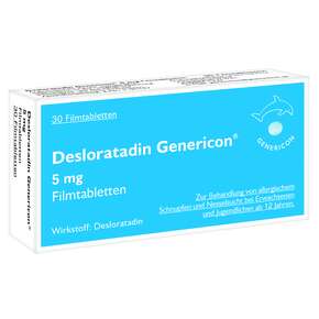 Desloratadin Genericon® lindert Allergiesymptome, A-Nr.: 3903027 - 01