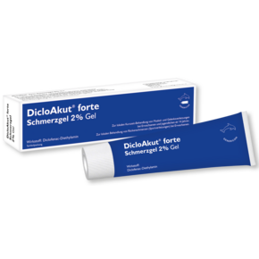 DicloAkut® forte Schmerzgel 2 % Gel lindert Schmerzen und Entzündungen, A-Nr.: 5521910 - 01