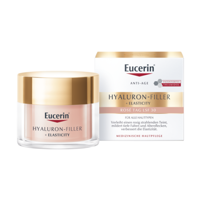 Eucerin Hyaluron Filler + Elasticity Rosé Tagespflege LSF30, 50ml, A-Nr.: 5787743 - 01