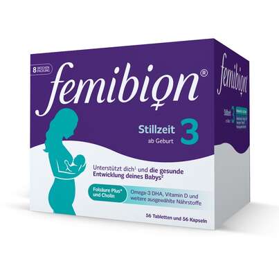 Sie sehen eine Packung Femibion® 3 Stillzeit, Produktbild: 01 Femibion® 3 Stillzeit, A-Nr.: 5204457 - 01