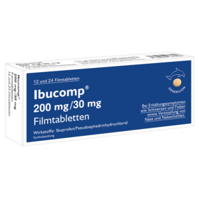 Ibucomp® 200 mg/30 mg Filmtabletten, A-Nr.: 4963698 - 01