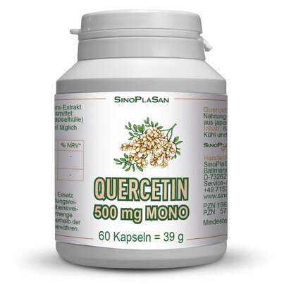 Quercetin 500 mg MONO 60 Kapseln, A-Nr.: 5748217 - 01