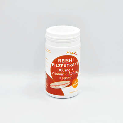 Reishi 300 mg Pilzextrakt + Vitamin C 300 mg, A-Nr.: 5571428 - 01