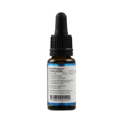 Sie sehen eine Packung Vitamin D3 1000 i.E. Klean Labs flüssig, Produktbild: 03 Vitamin D3 1000 i.E. Klean Labs flüssig, A-Nr.: 5598226 - 03