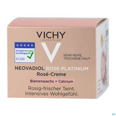 Sie sehen eine Packung Vichy Neovadiol Rose Platinium 50ml, Produktbild: 06 Vichy Neovadiol Rose Platinium 50ml, A-Nr.: 4732214 - 06