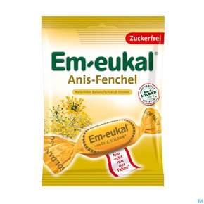 Em-eukal Bonbons Zuckerfrei Anis-fenchel 75g, A-Nr.: 3257981 - 01