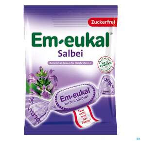 Em-eukal Bonbons Zuckrefrei Salbei 75g, A-Nr.: 3265319 - 01