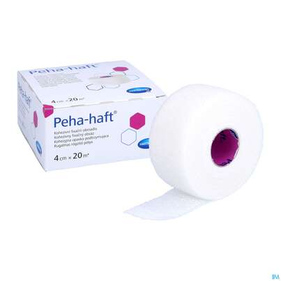 Sie sehen eine Packung Peha-haft Fixierbinde/latexfrei 20mx 4cm 1st, Produktbild: 09 Peha-haft Fixierbinde/latexfrei 20mx 4cm 1st, A-Nr.: 3328273 - 09