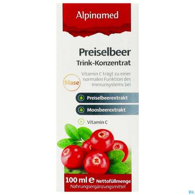 Preiselbeer Trink-konzentrat Alpinamed 100ml, A-Nr.: 3326357 - 02