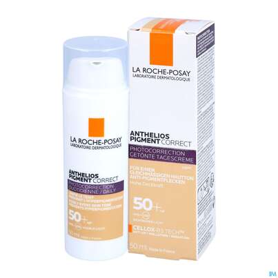 Sie sehen eine Packung Sonnenprodukte La Roche Posay Anthelios Pigment Correct Lsf50+light 50ml, Produktbild: 04 Sonnenprodukte La Roche Posay Anthelios Pigment Correct Lsf50+light 50ml, A-Nr.: 5572072 - 04