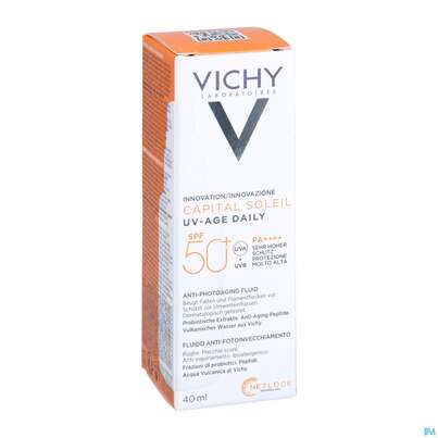 Sonnenprodukte Vichy/capital Soleil Gesichtscreme Uv-age Lsf50+ 40ml, A-Nr.: 5360950 - 07