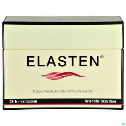 Sie sehen eine Packung Elasten Trinkampullen 28st, Produktbild: 01 Elasten Trinkampullen 28st, A-Nr.: 5400230 - 01