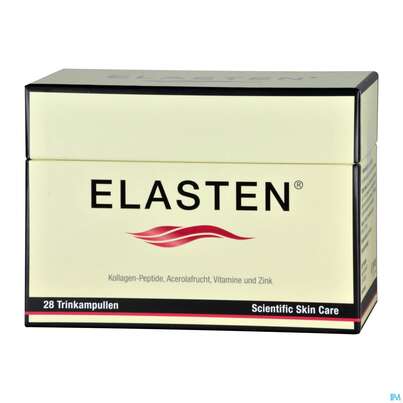 Sie sehen eine Packung Elasten Trinkampullen 28st, Produktbild: 02 Elasten Trinkampullen 28st, A-Nr.: 5400230 - 02