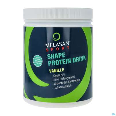 Sie sehen eine Packung Melasan/sport Shape Protein Drink Vanille 500g, Produktbild: 02 Melasan/sport Shape Protein Drink Vanille 500g, A-Nr.: 5256543 - 02
