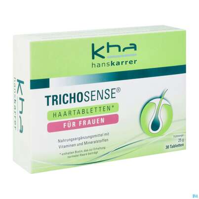 Sie sehen eine Packung Karrer Trichosense Haartabl Fuer Frauen 30st, Produktbild: 02 Karrer Trichosense Haartabl Fuer Frauen 30st, A-Nr.: 4891421 - 02