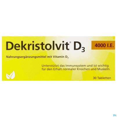 Dekristolvit D3 4000ie Tabl 30st, A-Nr.: 4324231 - 02