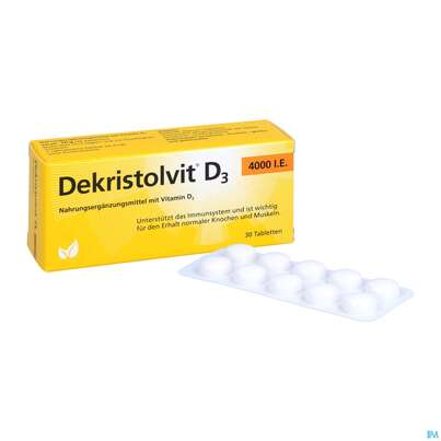 Dekristolvit D3 4000ie Tabl 30st, A-Nr.: 4324231 - 07