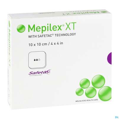 Wundverband Mepilex/xt Silikon 10x10cm 5st, A-Nr.: 4301543 - 04