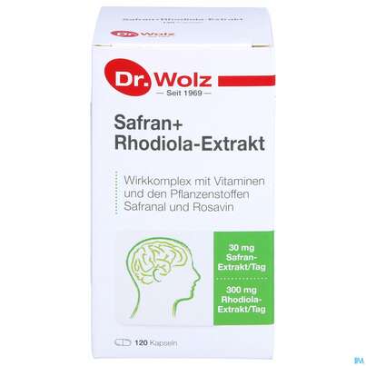 Safran +rhodiola Extrakt Kapseln Dr.wolz Nr 60548 120st, A-Nr.: 4297758 - 01