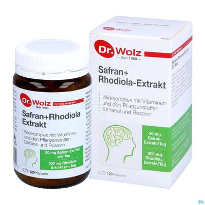 Safran +rhodiola Extrakt Kapseln Dr.wolz Nr 60548 120st, A-Nr.: 4297758 - 04