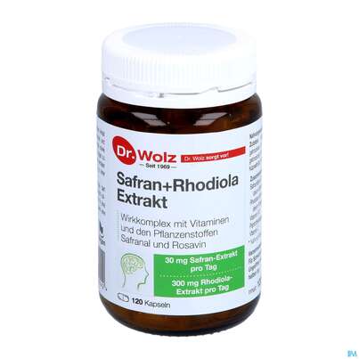 Safran +rhodiola Extrakt Kapseln Dr.wolz Nr 60548 120st, A-Nr.: 4297758 - 08