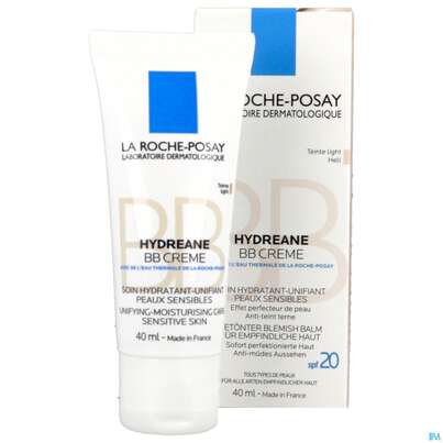 Sie sehen eine Packung La Roche Posay Gesichtspflege Hydreane Bb Cream Hell 40ml, Produktbild: 01 La Roche Posay Gesichtspflege Hydreane Bb Cream Hell 40ml, A-Nr.: 4116018 - 01