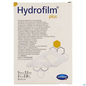 Wundverband Hydrofilm/plus 5x 7,2cm 5st, A-Nr.: 3697177 - 01