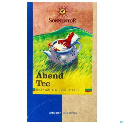 Sie sehen eine Packung Sonnentor Kraeutertee Abend 02269 18st, Produktbild: 01 Sonnentor Kraeutertee Abend 02269 18st, A-Nr.: 4042366 - 01
