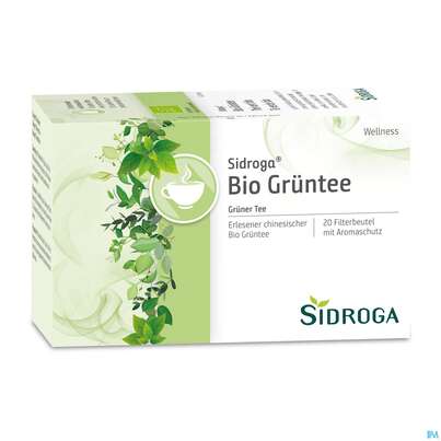 Sidroga Tee Doppelkammerbeutel Wellness Bio Gruentee 20st, A-Nr.: 3577119 - 02