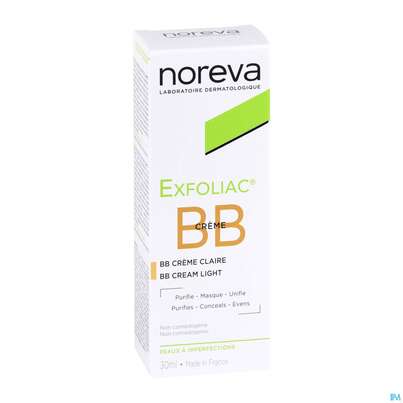 Noreva Exfoliac Getönte Bb-creme Hell 30ml, A-Nr.: 3959737 - 02