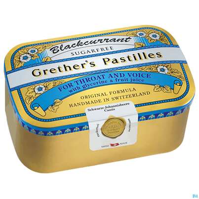 Grether&#039;s Pastilles Blackcurrant Zuckerfrei 440g, A-Nr.: 1747215 - 01